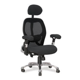 Nautilus Designs Ergo Luxury High Back Ergonomic Mesh Executive Operator Office Chair Black - Certified for 24 Hour Use - DPA/ERGO/KTAG/M DD
